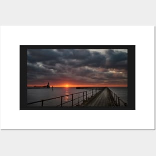 Sunrise at the mouth of the River Blyth - Panorama Posters and Art